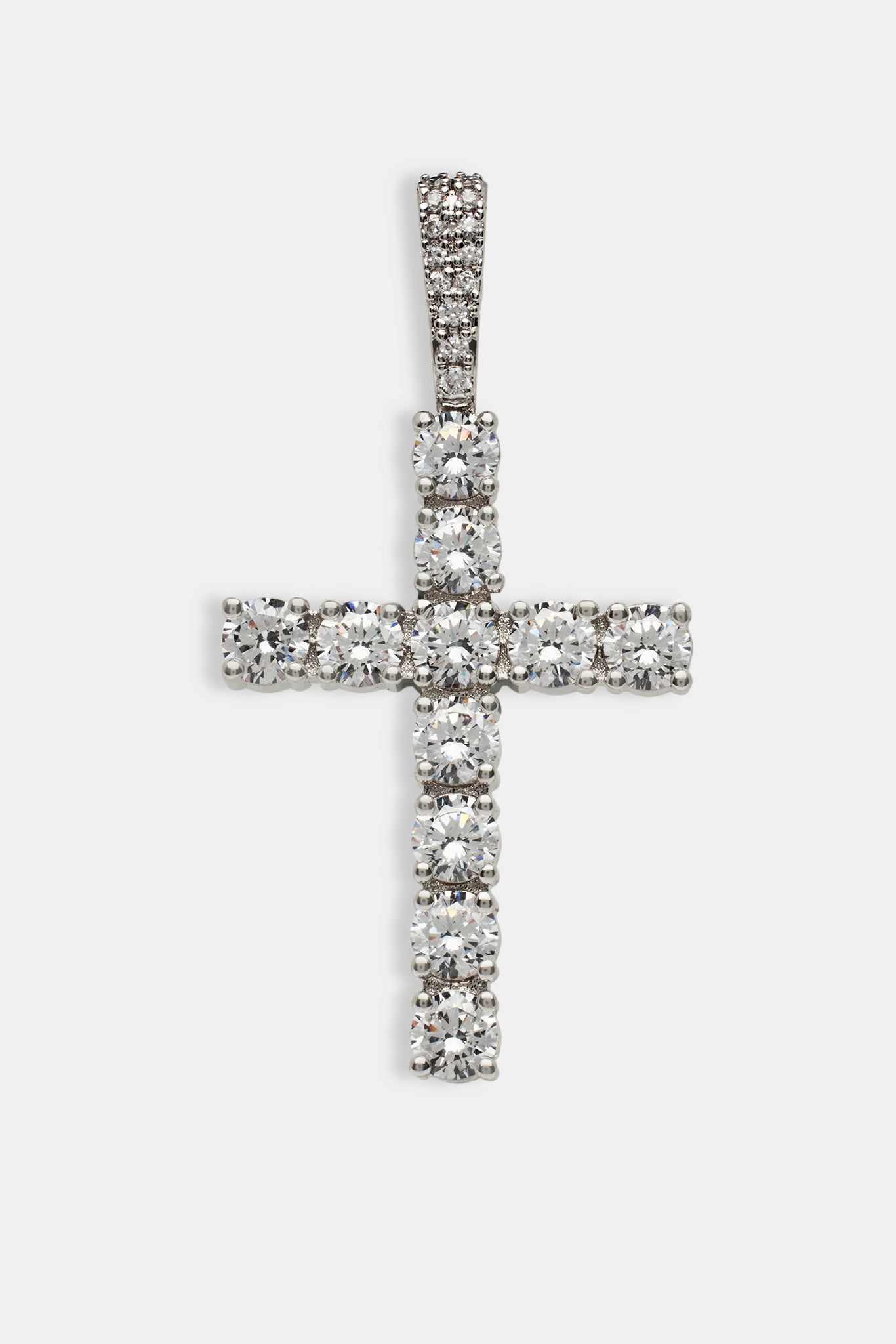 Iced Cross Pendant - 30mm